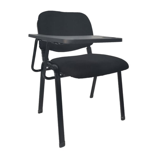 NNECN Lecture Chair with Table Top for Classroom Lecture Training Conference (Set of 6-Black)