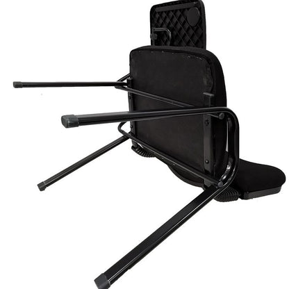 NNECN Lecture Chair with Table Top for Classroom Lecture Training Conference (Set of 6-Black)